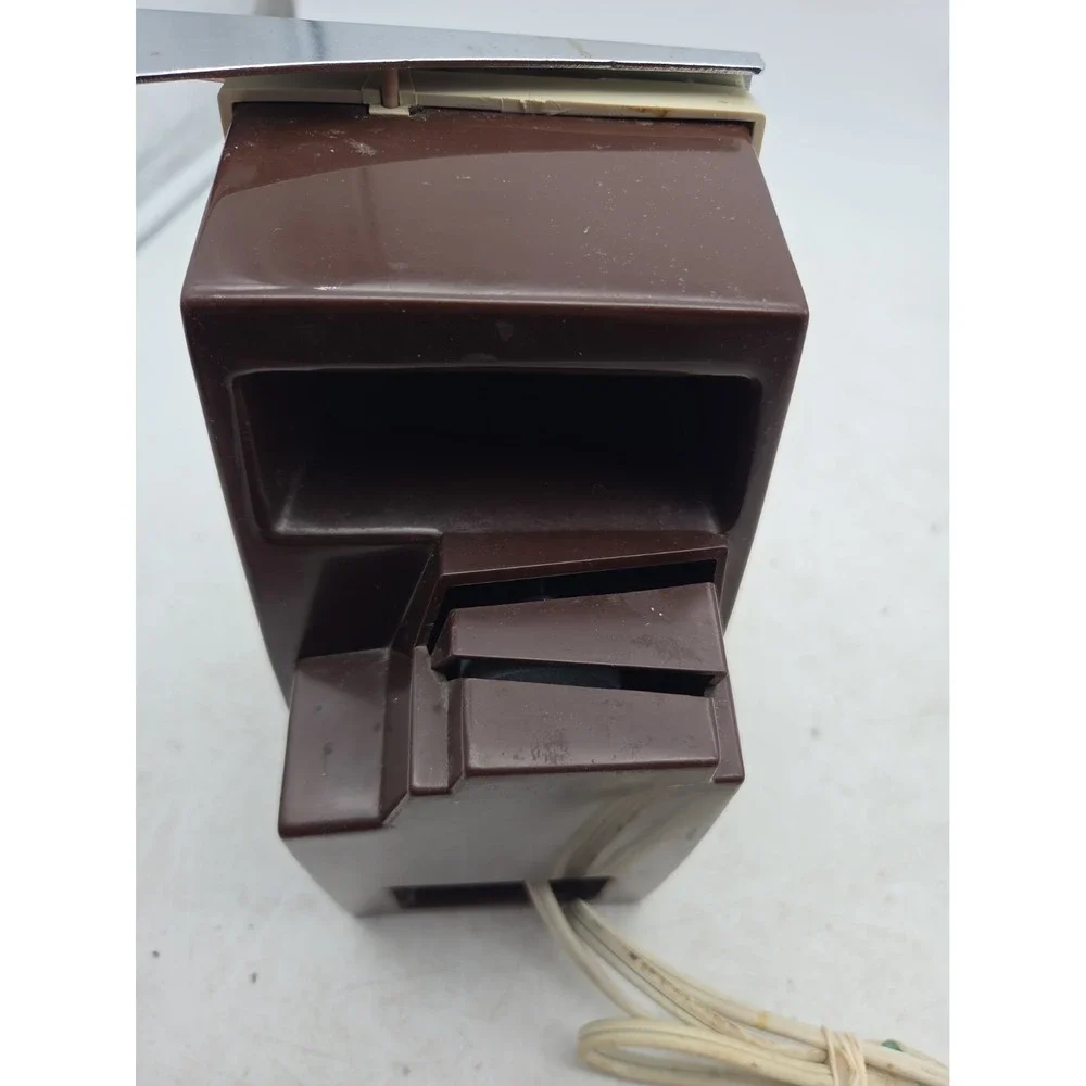 Vintage General Electric Can Opener Knife Sharpener GE D3-EC33 Beige/Brown